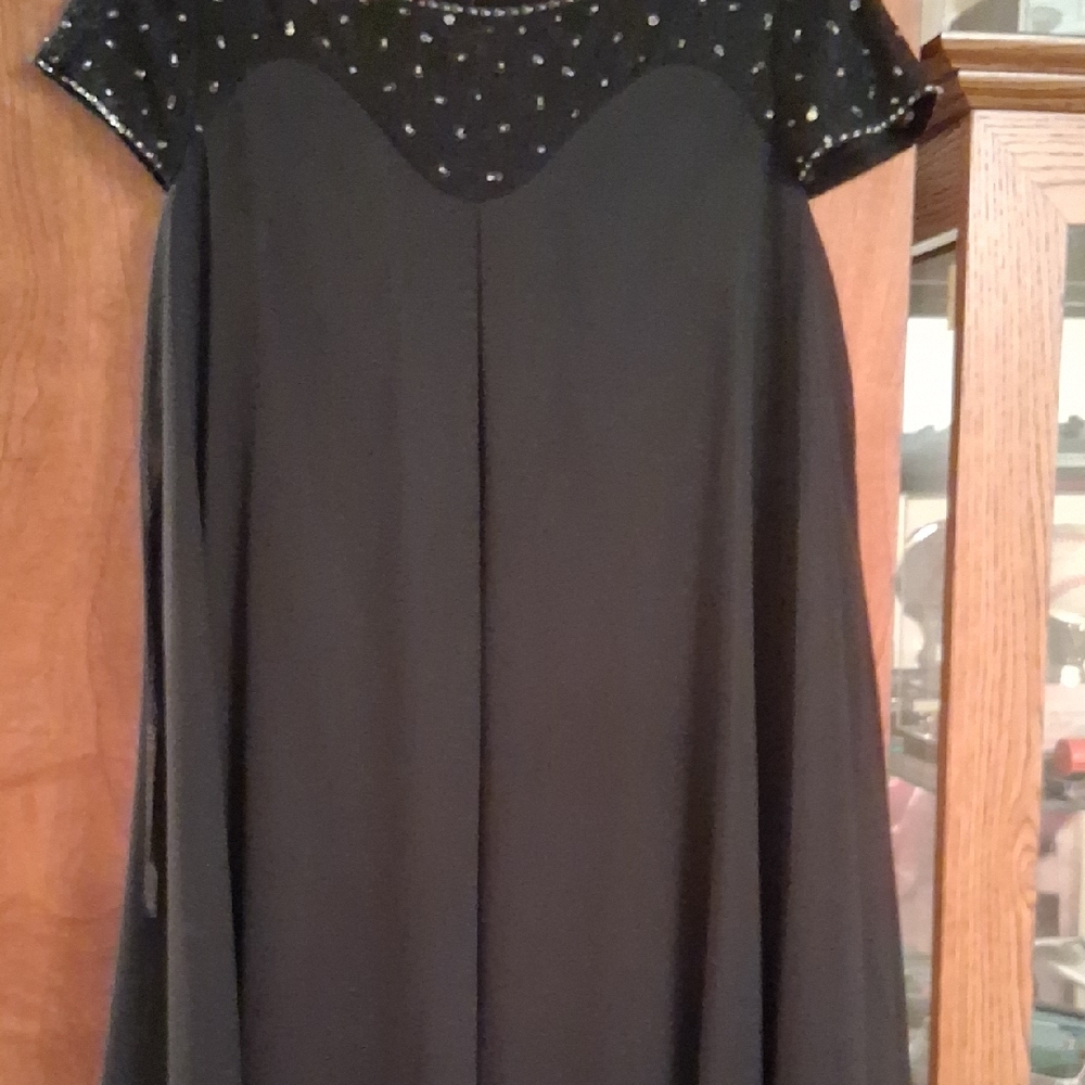 JJs House Black Dress with Silver Accents